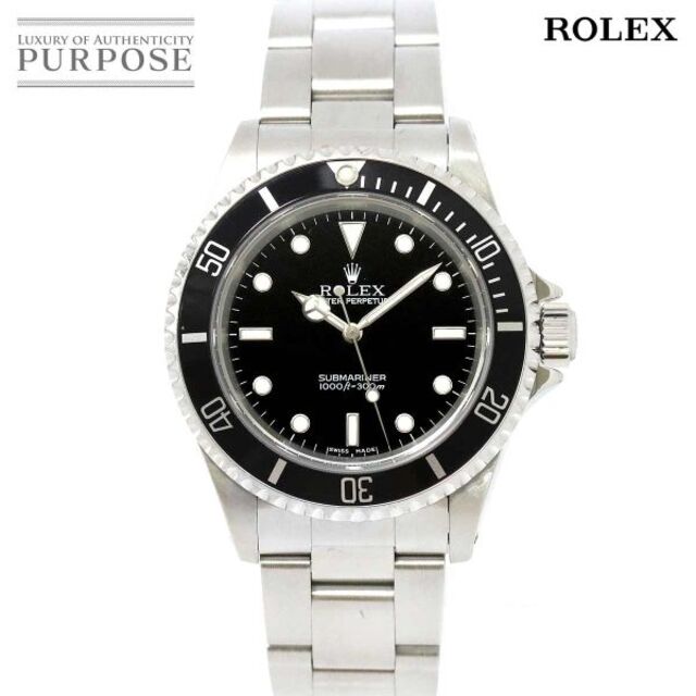 ROLEX - ロレックス ROLEX サブマリーナ ノンデイト 14060M F番 メンズ 腕時計 ブラック 文字盤 オートマ 自動巻き ウォッチ Submariner VLP 90175550