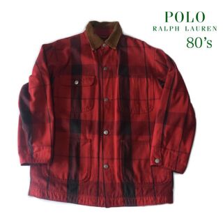 【希少】90s ラルフローレン カバーオール ハンディング チェック裏地 XXL