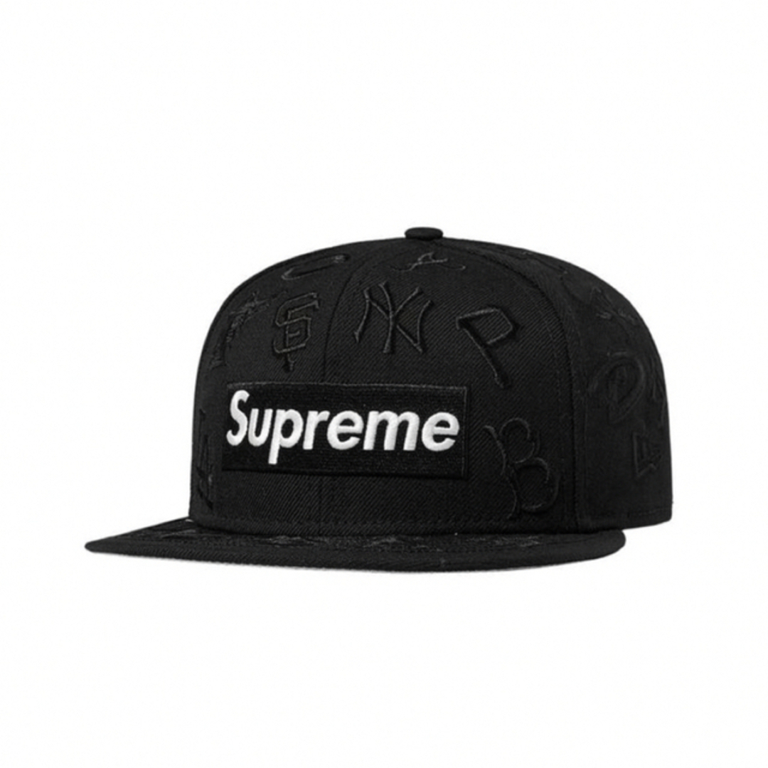 帽子supreme MLB new era 黒 7 1/4