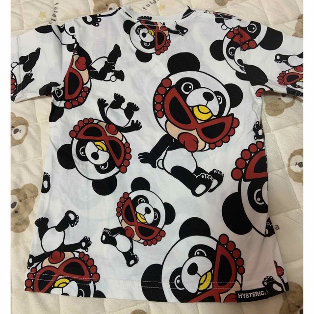 HYSTERIC MINI(ヒステリックミニ)のパンダ総柄T 白 キッズ/ベビー/マタニティのキッズ服女の子用(90cm~)(Tシャツ/カットソー)の商品写真