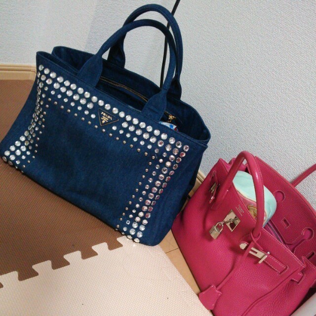 ふるさと納税 PRADA - PRADAฺ✿スタッズカナパトート トートバッグ