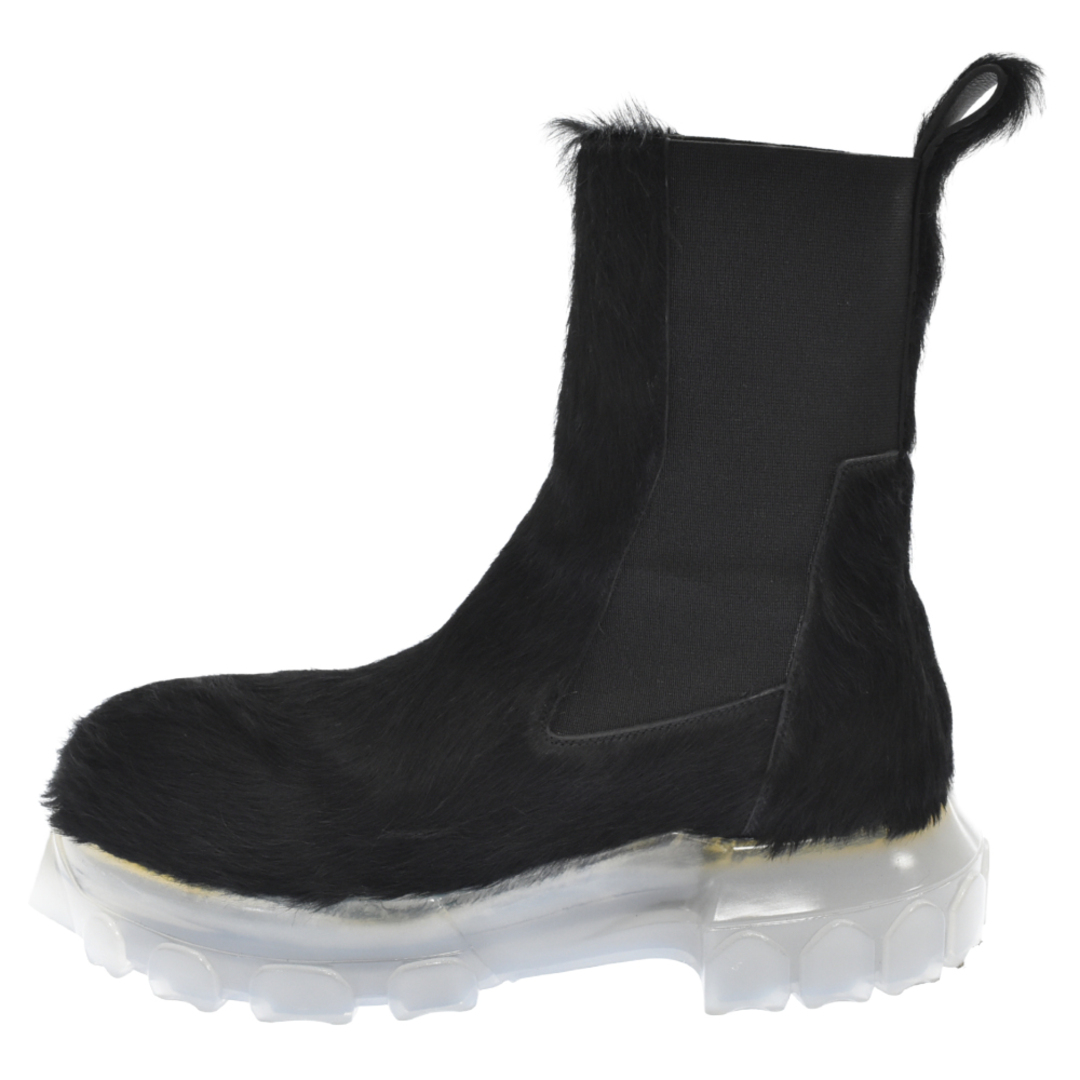 Rick Owens リックオウエンス 22AW BEATLE BOZO TRACTOR BOOTS 02B2881 サイドゴア ファーブーツ ブラック