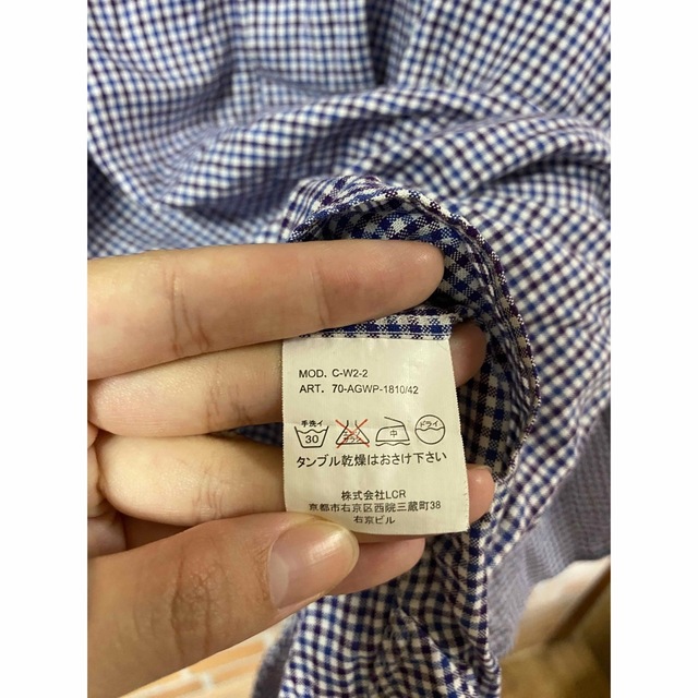 【上品】artigianaleアルティジャナーレ☆シンプルなチェックシャツ メンズのトップス(シャツ)の商品写真