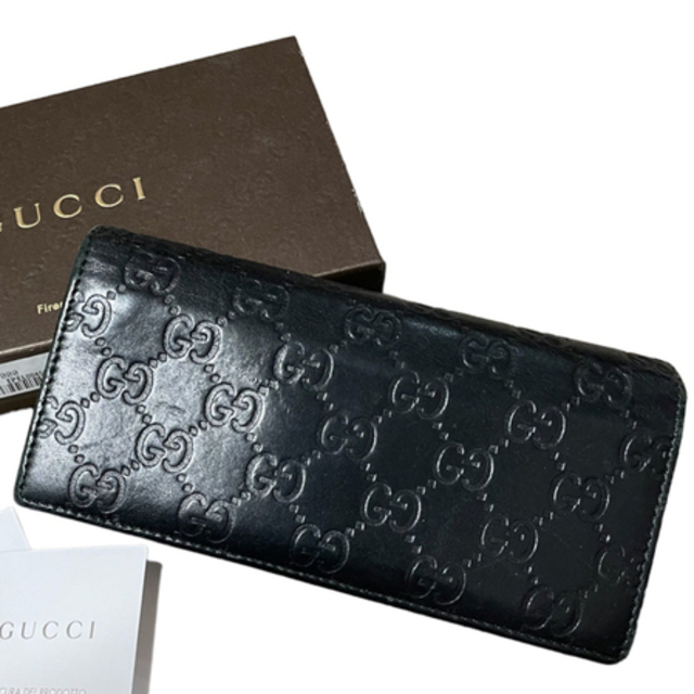 お買得！ GUCCI GGスプリーム グッチ 長財布 メンズ オフィディア