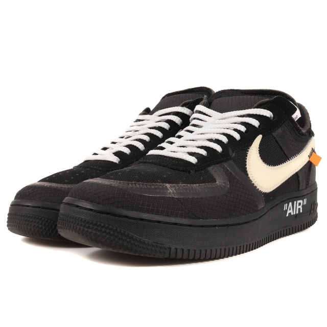 OFF-WHITE オフホワイト NIKE THE 10 : AIR FORCE 1 LOW (AO4606-001) 18AW ナイキ ザ テン エアフォース1 ロー ブラック 黒 サイズ：US9.5 27.5cm スニーカー コラボ【メンズ】