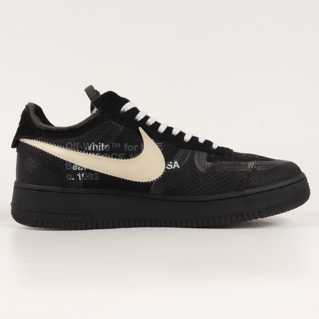 OFF-WHITE オフホワイト NIKE THE 10 : AIR FORCE 1 LOW (AO4606-001) 18AW ナイキ ザ テン エアフォース1 ロー ブラック 黒 サイズ：US9.5 27.5cm スニーカー コラボ【メンズ】