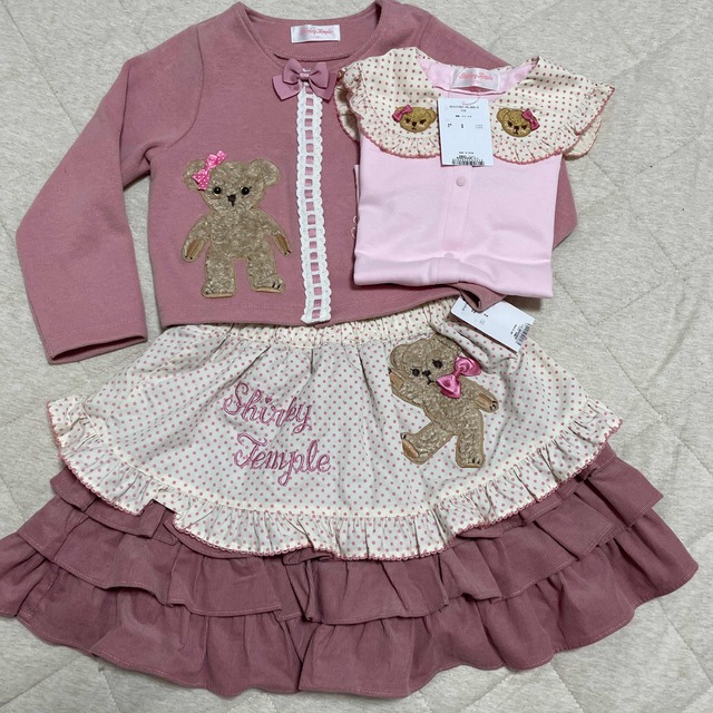 Shirley Temple(シャーリーテンプル)のくまちゃん セット キッズ/ベビー/マタニティのキッズ服女の子用(90cm~)(スカート)の商品写真