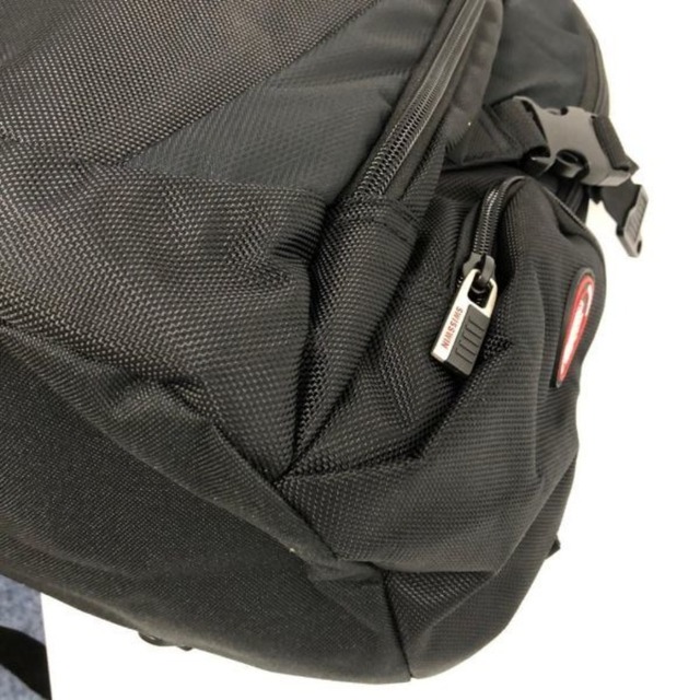 SWISSWIN(スイスウィン)のスイスウィン SWISSWIN リュック・デイパック
 sw9038 ブラック メンズのバッグ(バッグパック/リュック)の商品写真