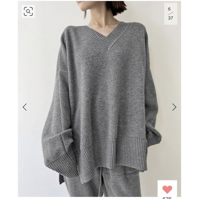 L'Appartement DEUXIEME CLASSE(アパルトモンドゥーズィエムクラス)のWool pile Reversible Knit Pullover 新品タグ付 レディースのトップス(ニット/セーター)の商品写真