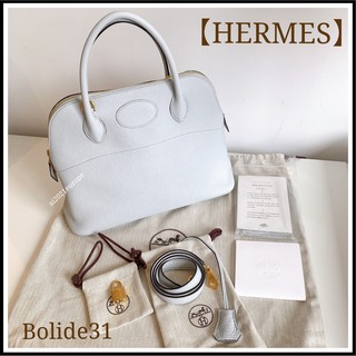 Hermes - エルメス ボリード31 ブルーペール ゴールド金具
