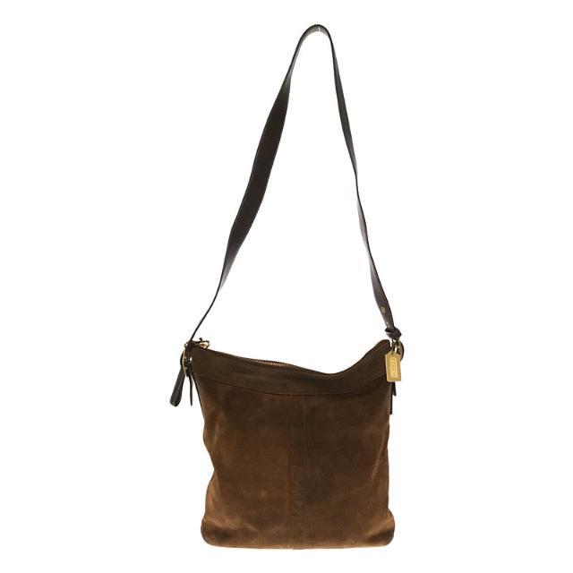 COACH / コーチ | 9324 スエード レザー シグネチャー ライニング ショルダー バッグ | ブラウン | レディース | フリマアプリ ラクマ