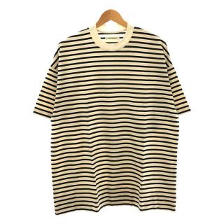 マーカウェア(MARKAWEAR)の【新品】  MARKAWARE / マーカウェア | 2022SS | BOX Tee S/S ボーダーTシャツ  | 2 | ECRU / NAVY | メンズ(Tシャツ/カットソー(半袖/袖なし))