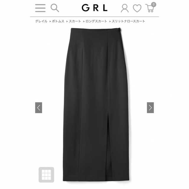 GRL(グレイル)のグレイル スリットナロースカート レディースのスカート(ロングスカート)の商品写真