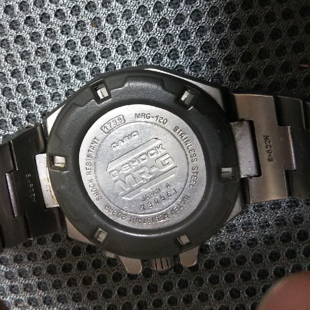G-SHOCK(ジーショック)のカシオ G-SHOCK MR-G 120 ステンレス  動作品 訳有ジャンク メンズの時計(腕時計(アナログ))の商品写真