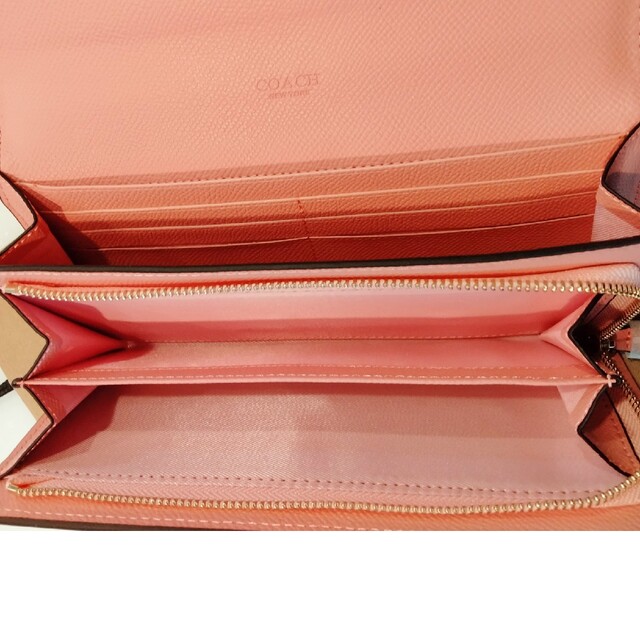 COACH - 【新品未使用】COACH シグネチャー 長財布 花柄 ブラウンの