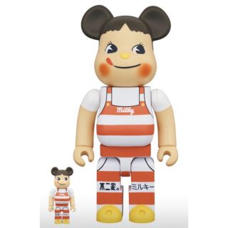 ベアブリック(BE@RBRICK)のBE＠RBRICK ペコちゃん ミルキー三角帽子デザイン 100% & 400%(その他)