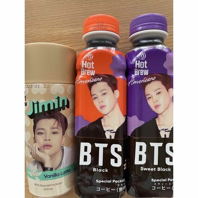 防弾少年団(BTS)(ボウダンショウネンダン)のBTS bts ホットブリュー　ジミン　じみん　コーヒー　coffee  食品/飲料/酒の飲料(コーヒー)の商品写真