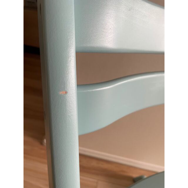 Stokke(ストッケ)のストッケ　トリップトラップ　美品　ブルー キッズ/ベビー/マタニティの寝具/家具(その他)の商品写真