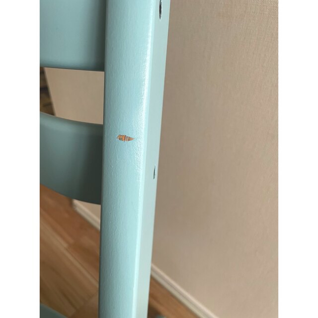 Stokke(ストッケ)のストッケ　トリップトラップ　美品　ブルー キッズ/ベビー/マタニティの寝具/家具(その他)の商品写真