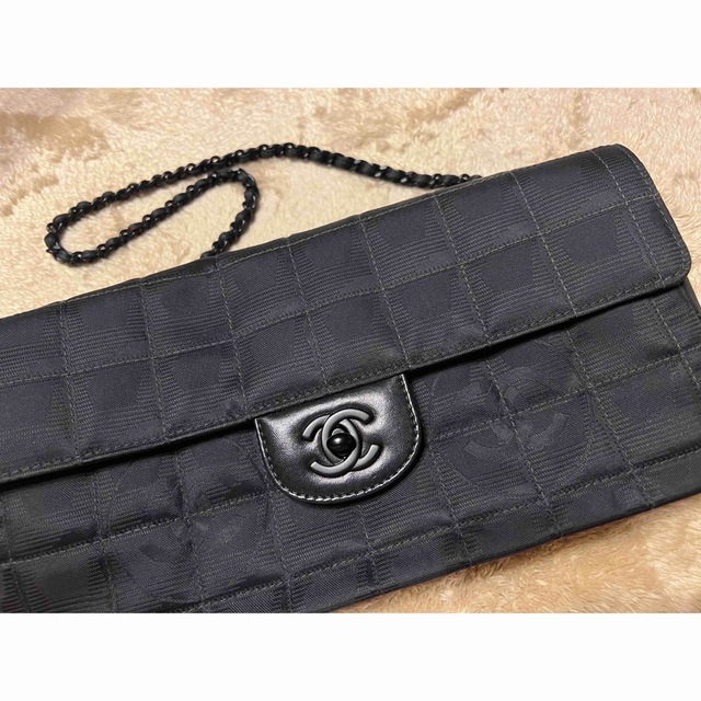 CHANEL シャネル ショルダーバッグ  チェーン ウォレット レッド ラムスキン 14302849 美品  49364