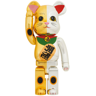 ベアブリック(BE@RBRICK)のBE@RBRICK ベアブリック招き猫 千万両 金×開運 銀 1000％(その他)
