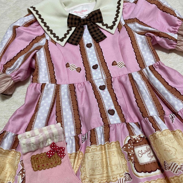 Shirley Temple(シャーリーテンプル)のビスケット ワンピース キッズ/ベビー/マタニティのキッズ服女の子用(90cm~)(ワンピース)の商品写真