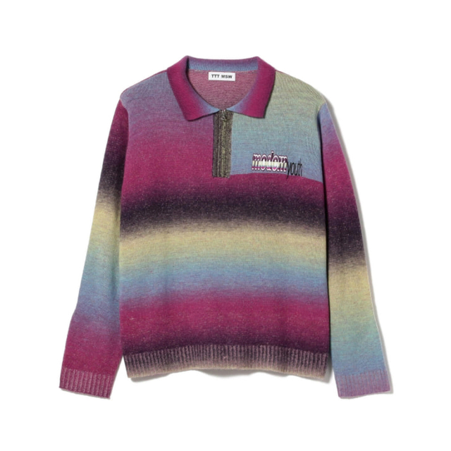 TTT MSW 22AW KASURI Knit Polo ニット ニットポロ - ニット/セーター