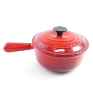 ルクルーゼ(LE CREUSET)のルクルーゼ 片手鍋 1点 レッド系 18cm ソースパン SC5771E(鍋/フライパン)