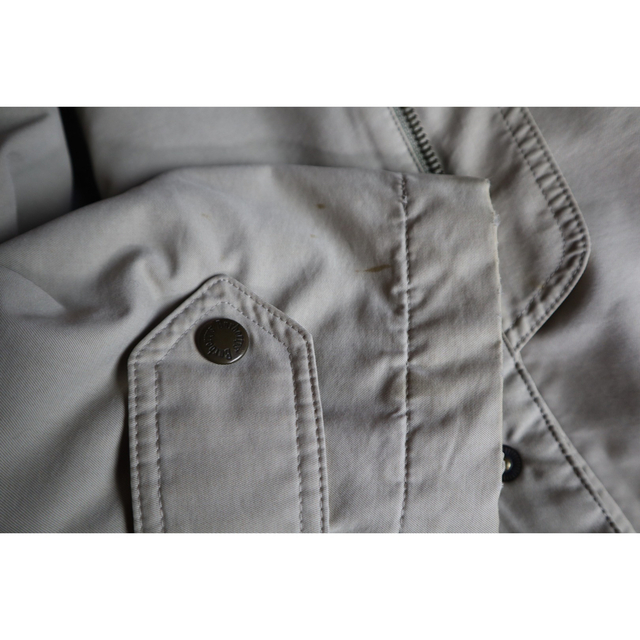 BURBERRY(バーバリー)のBurberry ビックロゴ　刺繍　モッズコート　ジャケット　フード付き メンズのジャケット/アウター(モッズコート)の商品写真