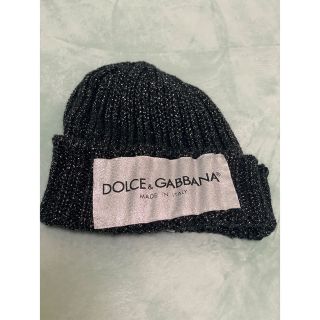 美品】 銀太【超美品】DOLCE&GABBANA ニットビーニー ロゴ付 ニット