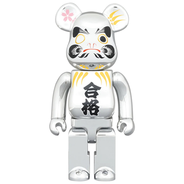 BE@RBRICK 達磨 合格 銀メッキ 400％ & 100%