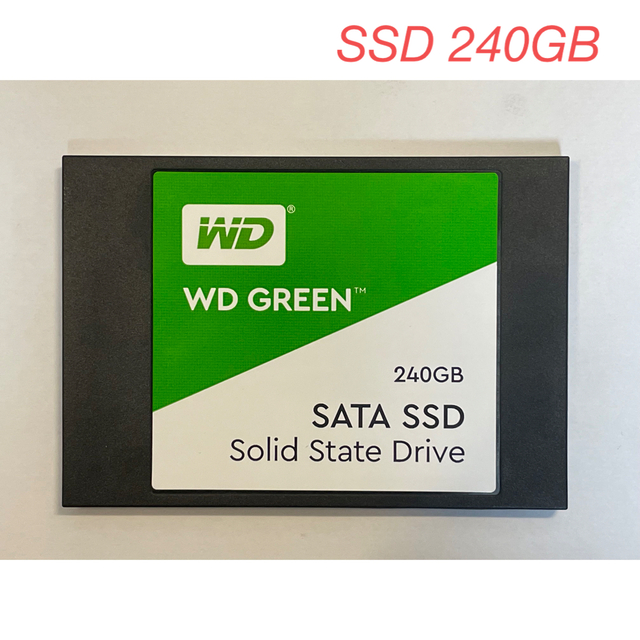 WD 内蔵用SSD    240GB「WD Green WDS240G2G0A」 スマホ/家電/カメラのPC/タブレット(PC周辺機器)の商品写真