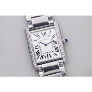 カルティエ(Cartier)のカルティエ★タンクフランセーズ★アフターダイヤ　レディース腕時計(腕時計)