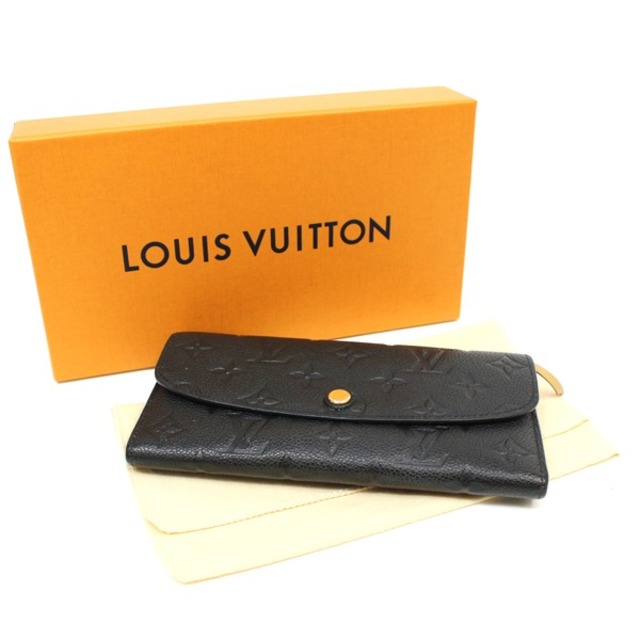 流行 VUITTON LOUIS ルイヴィトン VUITTON LOUIS 長財布 ブラック系 M62369 アンプラント エミリー  ポルトフォイユ 財布