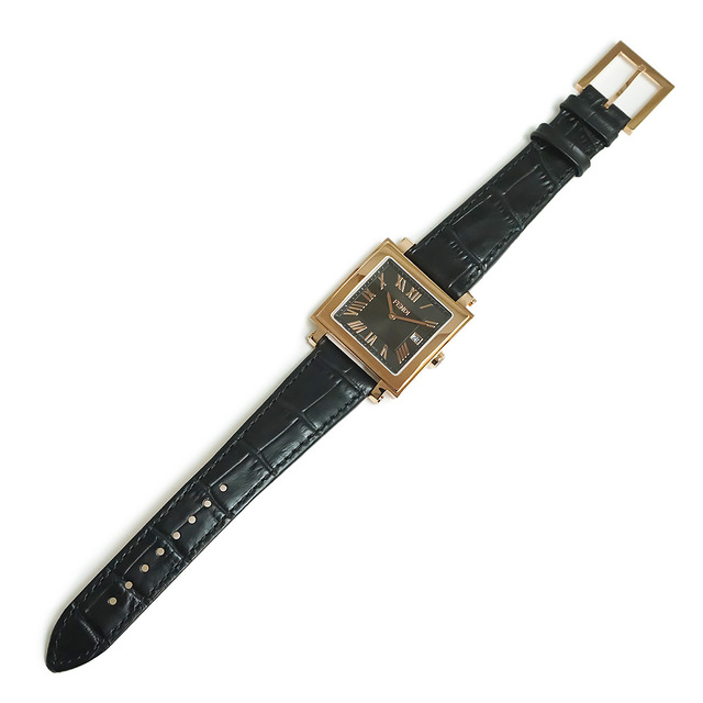 FENDI(フェンディ)のフェンディ クワドロ メン QUADOROMEN クオーツ 腕時計 型押しカーフレザー ブラック 黒 F604511011 箱付 訳あり FENDI（新品・未使用品） メンズの時計(腕時計(アナログ))の商品写真