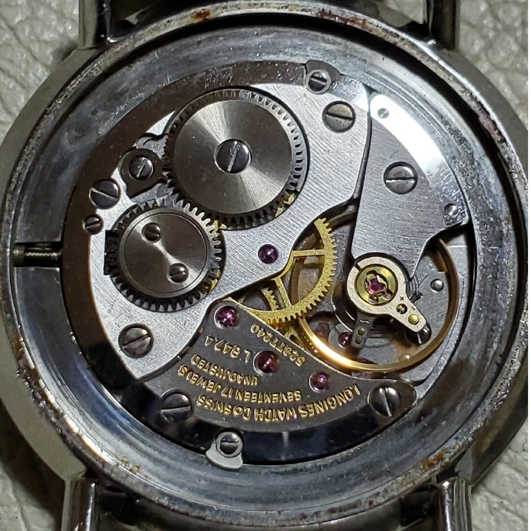 LONGINES - LONGINES ロンジン シルバー 2針 手巻き メンズ ②の LONGINES - LONGINES ロンジン シルバー 2針 手巻き メンズ ②の