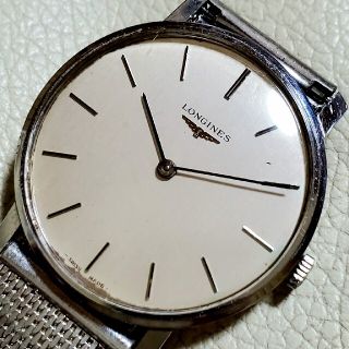 ロンジン(LONGINES)のLONGINES ロンジン シルバー 2針 手巻き メンズ ②(腕時計(アナログ))