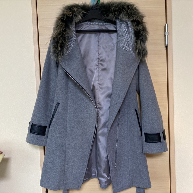 スコットクラブ系 petit Poudre プチプードル ファー付きコート 7