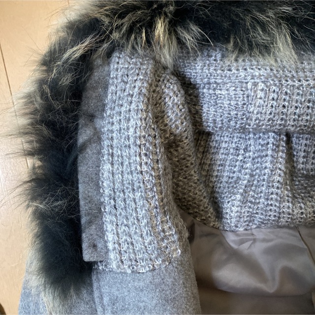 スコットクラブ系 petit Poudre プチプードル ファー付きコート 3