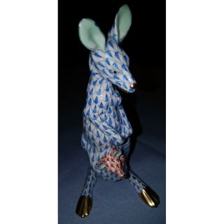 ヘレンド(Herend)のヘレンド　HEREND HVNGARY  カンガルー親子(置物)