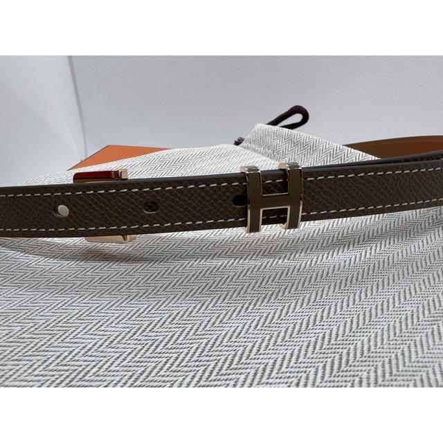 Hermes(エルメス)の新品　エルメスベルト 《ポップH》  エトゥープ  80cm  レディースのファッション小物(ベルト)の商品写真