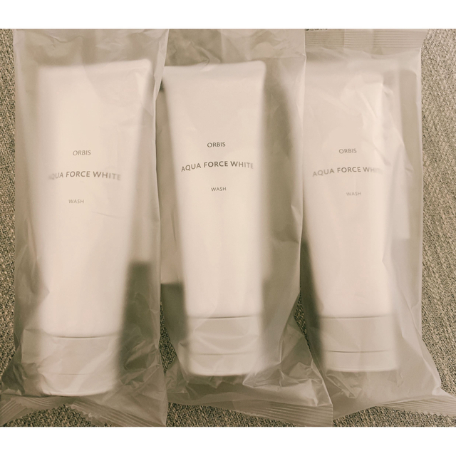 ORBIS(オルビス)の【未開封】オルビス アクアフォース ホワイトウォッシュ 3本セット コスメ/美容のスキンケア/基礎化粧品(洗顔料)の商品写真