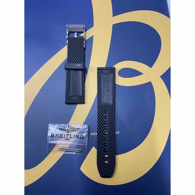 BREITLING(ブライトリング)のブライトリング ラバーベルト 22-20 未使用品 メンズの時計(ラバーベルト)の商品写真