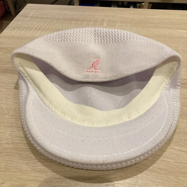 KANGOL(カンゴール)のKANGOL ハンチング（ホワイト×ピンク） レディースの帽子(ハンチング/ベレー帽)の商品写真