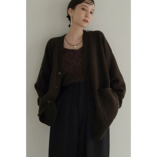 トゥデイフル(TODAYFUL)のlouren patch pocket knit cardigan(カーディガン)