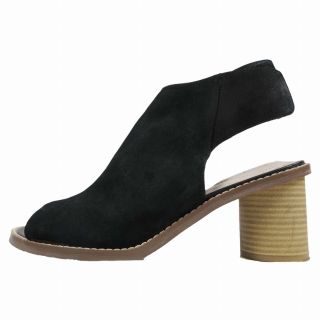 クラークス(Clarks)の美品 クラークス レザー ヌバック サンダル シューズ オープン トゥ 23.5(サンダル)