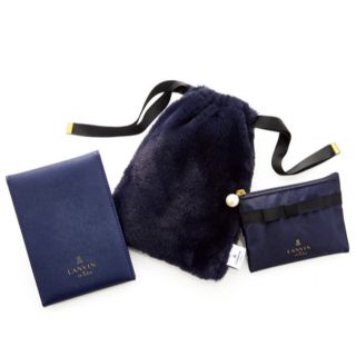 タカラジマシャ(宝島社)のsweet付録⭐︎LANVIN☆ﾐﾗｰ&ﾃｲｯｼｭﾎﾟｰﾁ&ｹｰｽ3点ｾｯﾄ(ポーチ)