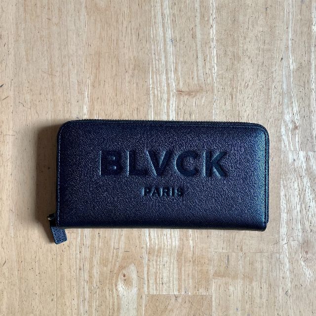 【新品・正規品】ブラックパリBLVCK PARISジップ長財布 ショップ袋付き