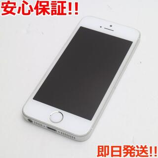 アイフォーン(iPhone)の美品 SIMフリー iPhoneSE 16GB シルバー (スマートフォン本体)