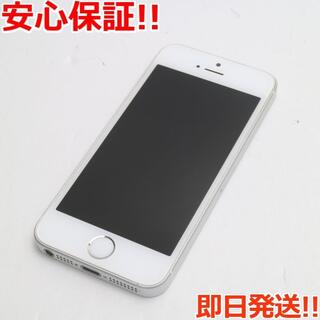 アイフォーン(iPhone)の超美品 SIMフリー iPhoneSE 16GB シルバー (スマートフォン本体)